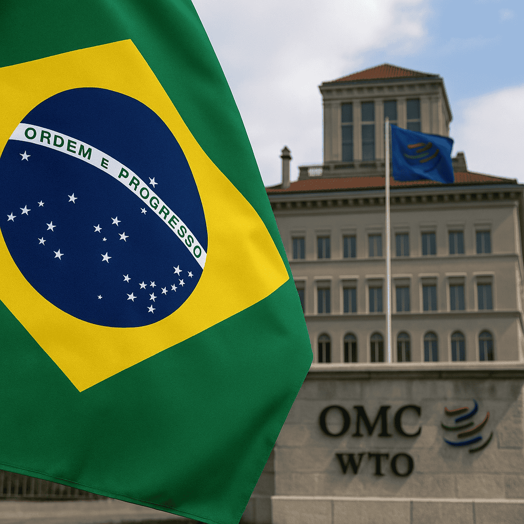 ChatGPT-Image-6-de-ago.-de-2025-17_04_20 Brasil aciona a OMC em agosto de 2025 contra tarifaço de Trump.